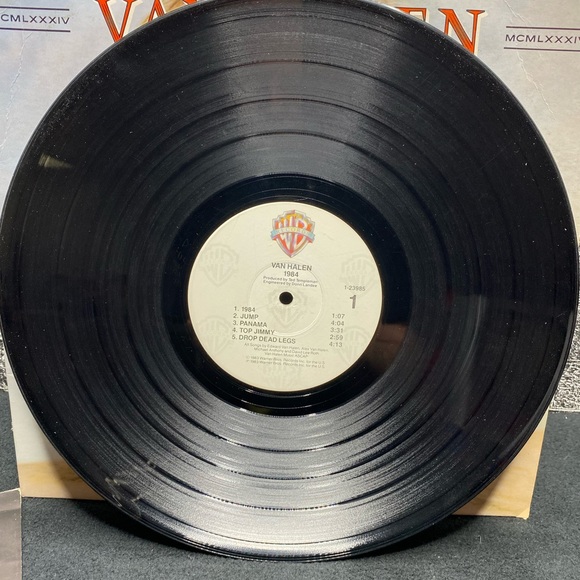 Vintage Van Halen - 1984 Vinyl Record LP (1983) - Picture 3 of 4